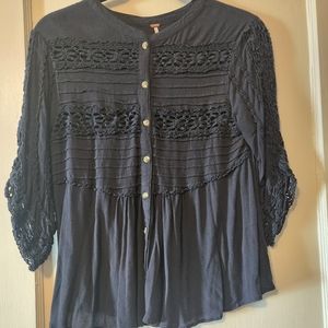 Free People 3/4 sleeve top